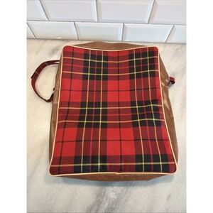 Vintage 1960's Troy Zip A Robe Stadium Blanket Bag Padded Seat GW996